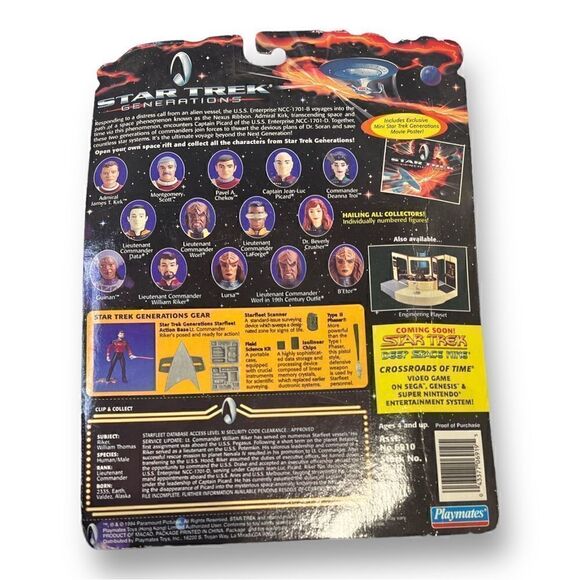 Playmates Star Trek Generations William Riker - Picture 3 of 3